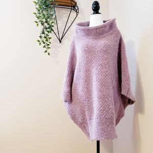 Anthropologie Italian Oversized Knit Cape Sweater.